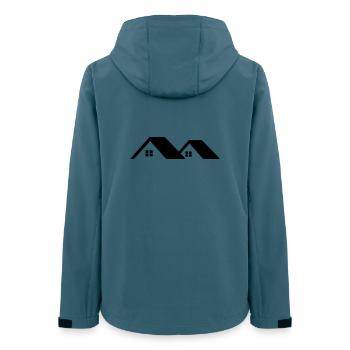 Ferienhäuser auf dem Dach - Frauen Recycelte Softshelljacke von Stanley/Stella - Dunkles Petrol - Hinten - AI Model Female 172 light (172cm)