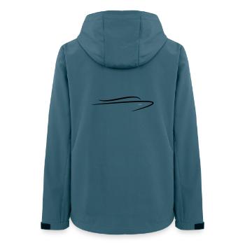 Bateau - Veste softshell femme recyclée Stanley/Stella - bleu pétrole foncé - Dos - AI Model Female 172 light (172cm)