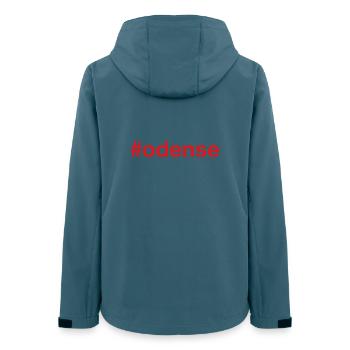 ODENSE Denmark Dänemark - Frauen Recycelte Softshelljacke von Stanley/Stella - Dunkles Petrol - Hinten - AI Model Female 172 light (172cm)