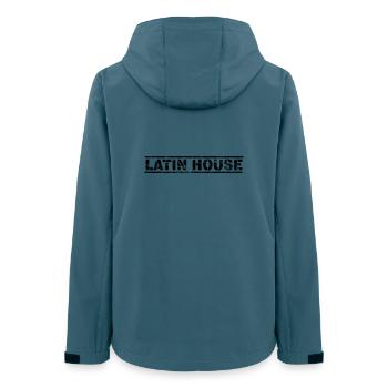 Latin House - Frauen Recycelte Softshelljacke von Stanley/Stella - Dunkles Petrol - Hinten - AI Model Female 172 light (172cm)