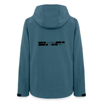 Everything is fine - Frauen Recycelte Softshelljacke von Stanley/Stella - Dunkles Petrol - Hinten - AI Model Female 172 light (172cm)