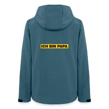 Ich bin Papa - Frauen Recycelte Softshelljacke von Stanley/Stella - Dunkles Petrol - Hinten - AI Model Female 172 light (172cm)