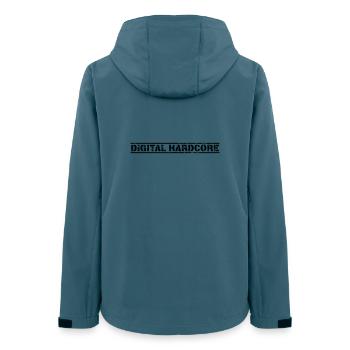 Digital Hardcore - Frauen Recycelte Softshelljacke von Stanley/Stella - Dunkles Petrol - Hinten - AI Model Female 172 light (172cm)