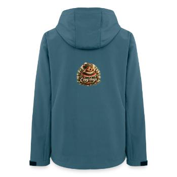 Cosy days with Ourson - Women’s Recycled Softshell Jacket by Stanley/Stella - stargazer - Back - AI Model Female 172 light (172cm)