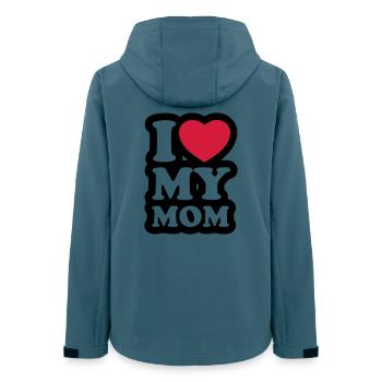 I love my mom - Women’s Recycled Softshell Jacket by Stanley/Stella - stargazer - Back - AI Model Female 172 light (172cm)