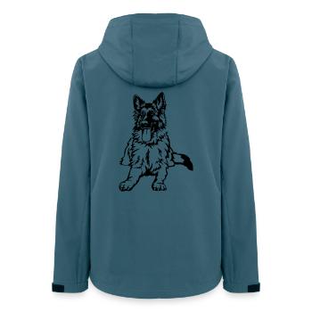 Berger allemand - Veste softshell femme recyclée Stanley/Stella - bleu pétrole foncé - Dos - AI Model Female 172 light (172cm)