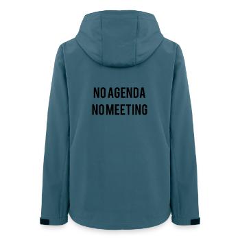 No Agenda No Meeting - Women’s Recycled Softshell Jacket by Stanley/Stella - stargazer - Back - AI Model Female 172 light (172cm)