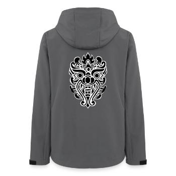 Thai Drachenkopf Stammesmaske - Frauen Recycelte Softshelljacke von Stanley/Stella - Anthrazit - Hinten - AI Model Female 172 light (172cm)