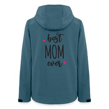 Beste Mutter aller Zeiten - Frauen Recycelte Softshelljacke von Stanley/Stella - Dunkles Petrol - Hinten - AI Model Female 172 light (172cm)