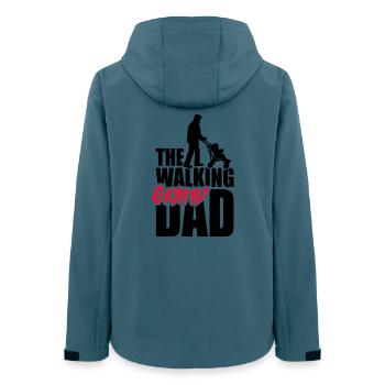The walking (grand) dad - grandad - Frauen Recycelte Softshelljacke von Stanley/Stella - Dunkles Petrol - Hinten - AI Model Female 172 light (172cm)