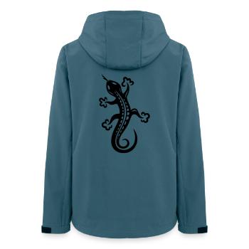 Lézard, lézard - Veste softshell femme recyclée Stanley/Stella - bleu pétrole foncé - Dos - AI Model Female 172 light (172cm)