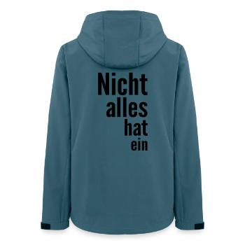 Tout n'a pas un - Veste softshell femme recyclée Stanley/Stella - bleu pétrole foncé - Dos - AI Model Female 172 light (172cm)