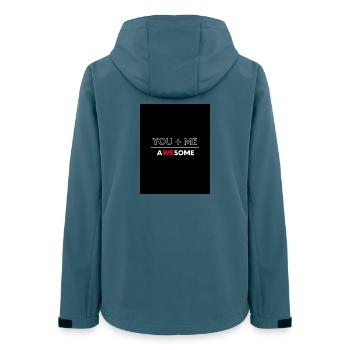 Toi Plus Moi Génial - Veste softshell femme recyclée Stanley/Stella - bleu pétrole foncé - Dos - AI Model Female 172 light (172cm)