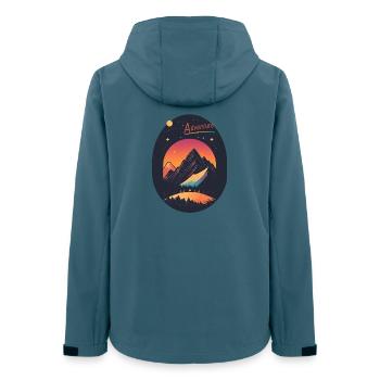 Adventure - Women’s Recycled Softshell Jacket by Stanley/Stella - stargazer - Back - AI Model Female 172 light (172cm)