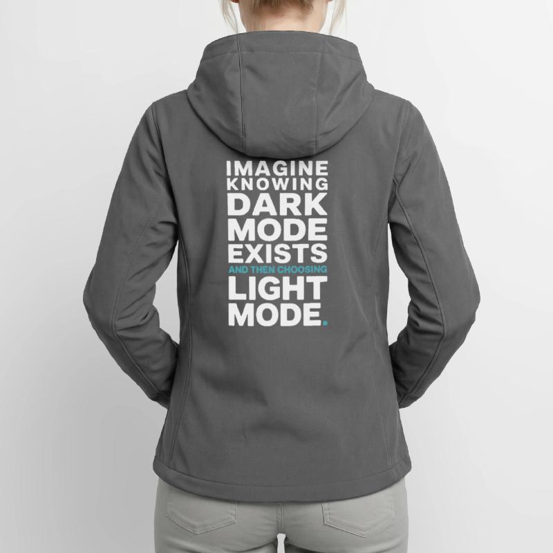 Le mode sombre existe Programmeur IT Nerd Coder Office Veste softshell femme recyclée Stanley/Stella