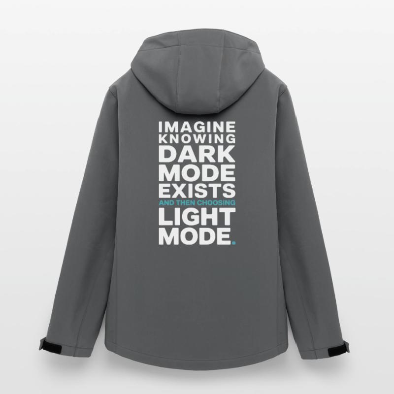 Le mode sombre existe Programmeur IT Nerd Coder Office Veste softshell femme recyclée Stanley/Stella