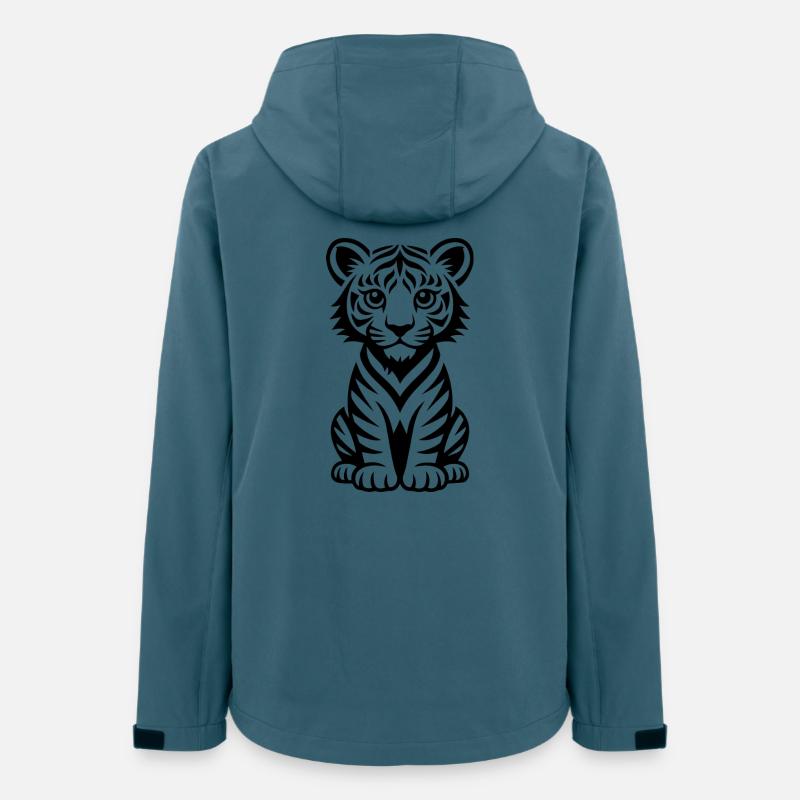 Tiger Lines Illustration - Women’s Recycled Softshell Jacket by Stanley/Stella - stargazer