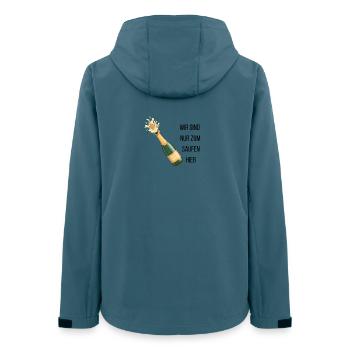 Enterrement de vie de garçon - Veste softshell femme recyclée Stanley/Stella - bleu pétrole foncé - Dos - AI Model Female 172 light (172cm)