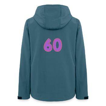 60 - Veste softshell femme recyclée Stanley/Stella - bleu pétrole foncé - Dos - AI Model Female 172 light (172cm)