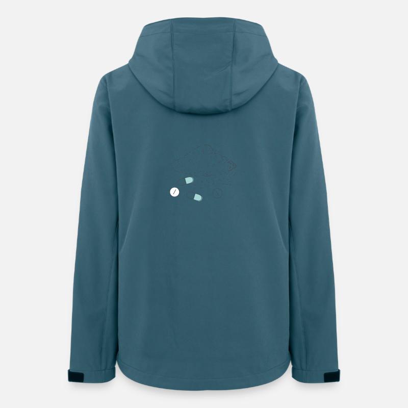 Complément alimentaire Pilules Poudre Comprimés - Veste softshell femme recyclée Stanley/Stella - bleu pétrole foncé