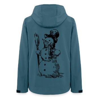 Bonhomme de neige - Veste softshell femme recyclée Stanley/Stella - bleu pétrole foncé - Dos - AI Model Female 172 light (172cm)