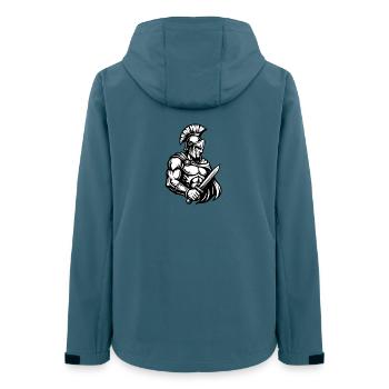 Römischer Soldat - Frauen Recycelte Softshelljacke von Stanley/Stella - Dunkles Petrol - Hinten - AI Model Female 172 light (172cm)