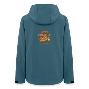 Pizza Paradise - Frauen Recycelte Softshelljacke von Stanley/Stella - Dunkles Petrol - Hinten - AI Model Female 172 light (172cm)