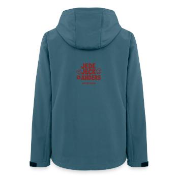 Chaque Jeck est différent - Cologne eye-catcher - Veste softshell femme recyclée Stanley/Stella - bleu pétrole foncé - Dos - AI Model Female 172 light (172cm)