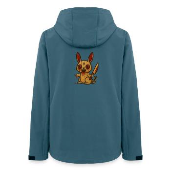 Lapin Sanglant Illustration - Veste softshell femme recyclée Stanley/Stella - bleu pétrole foncé - Dos - AI Model Female 172 light (172cm)