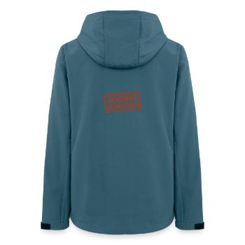 Sécurisé pour l’Allemagne de l’Est - Veste softshell femme recyclée Stanley/Stella - bleu pétrole foncé - Dos - AI Model Female 172 light (172cm)