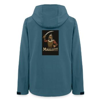 MAULEI! Arabischer Krieger - Frauen Recycelte Softshelljacke von Stanley/Stella - Dunkles Petrol - Hinten - AI Model Female 172 light (172cm)
