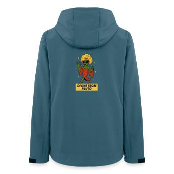 T-shirt Alien Queen – Divine de Pluton - Veste softshell femme recyclée Stanley/Stella - bleu pétrole foncé - Dos - AI Model Female 172 light (172cm)