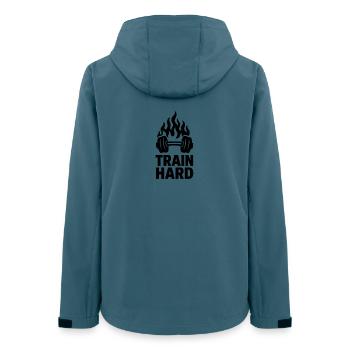 Une motivation d’entraînement ardente - Veste softshell femme recyclée Stanley/Stella - bleu pétrole foncé - Dos - AI Model Female 172 light (172cm)