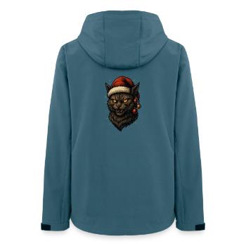 Black Christmas hangover - Women’s Recycled Softshell Jacket by Stanley/Stella - stargazer - Back - AI Model Female 172 light (172cm)