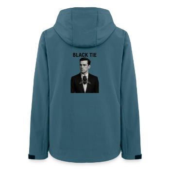 Black Tie - Women’s Recycled Softshell Jacket by Stanley/Stella - stargazer - Back - AI Model Female 172 light (172cm)