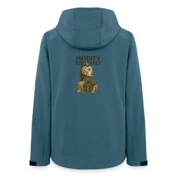 Change Tattoo - Women’s Recycled Softshell Jacket by Stanley/Stella - stargazer - Back - AI Model Female 172 light (172cm)