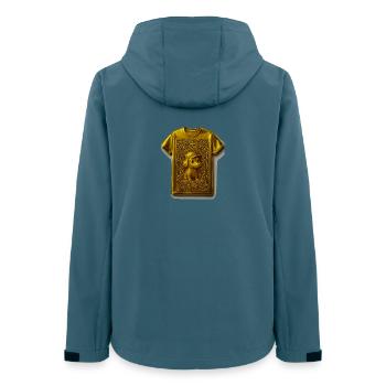 Golden Puppy in Ornaments T-Shirt - Frauen Recycelte Softshelljacke von Stanley/Stella - Dunkles Petrol - Hinten - AI Model Female 172 light (172cm)