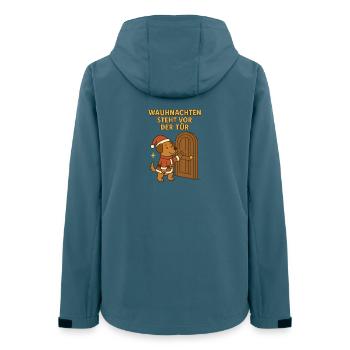 Christmas is just around the corner – Christmas Dog - Women’s Recycled Softshell Jacket by Stanley/Stella - stargazer - Back - AI Model Female 172 light (172cm)