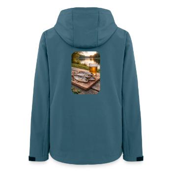 by the lake - Women’s Recycled Softshell Jacket by Stanley/Stella - stargazer - Back - AI Model Female 172 light (172cm)