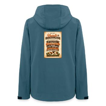 Lazy Dog on the Sofa Saying - Women’s Recycled Softshell Jacket by Stanley/Stella - stargazer - Back - AI Model Female 172 light (172cm)