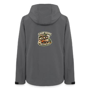 Caravan Camping Camper Travel Camping Life - Women’s Recycled Softshell Jacket by Stanley/Stella - anthracite - Back - AI Model Female 172 light (172cm)