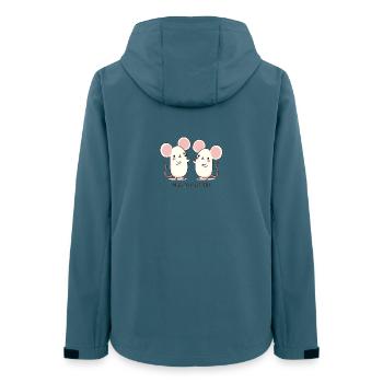 Mice to meet you Maus - Women’s Recycled Softshell Jacket by Stanley/Stella - stargazer - Back - AI Model Female 172 light (172cm)