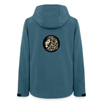 Lion Tiger Head King Crown - Women’s Recycled Softshell Jacket by Stanley/Stella - stargazer - Back - AI Model Female 172 light (172cm)