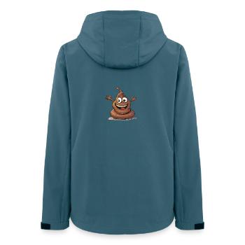 Lustiges Baby Body Kacke Kackhaufen - Frauen Recycelte Softshelljacke von Stanley/Stella - Dunkles Petrol - Hinten - AI Model Female 172 light (172cm)
