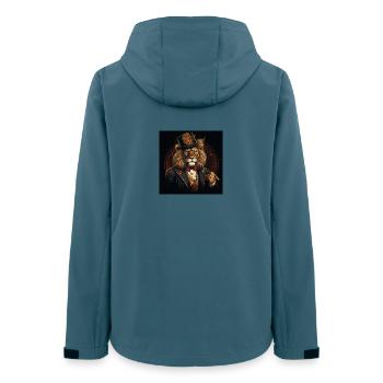 Leo gentleman in top hat - Women’s Recycled Softshell Jacket by Stanley/Stella - stargazer - Back - AI Model Female 172 light (172cm)