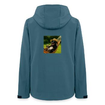 Skunk chilling - Women’s Recycled Softshell Jacket by Stanley/Stella - stargazer - Back - AI Model Female 172 light (172cm)