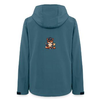 Marcel Seibt - Veste softshell femme recyclée Stanley/Stella - bleu pétrole foncé - Dos - AI Model Female 172 light (172cm)