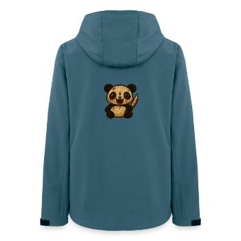Bloody Darling Halloween Panda - Frauen Recycelte Softshelljacke von Stanley/Stella - Dunkles Petrol - Hinten - AI Model Female 172 light (172cm)
