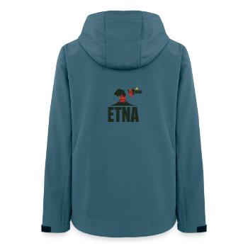 Ätna Eruption Grafik T-Shirt - Frauen Recycelte Softshelljacke von Stanley/Stella - Dunkles Petrol - Hinten - AI Model Female 172 light (172cm)