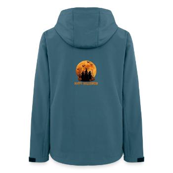 Witch Cult Halloween Motif Print - Women’s Recycled Softshell Jacket by Stanley/Stella - stargazer - Back - AI Model Female 172 light (172cm)